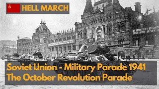 The Real Soviet March - Moscow military parade 1941 during WWII