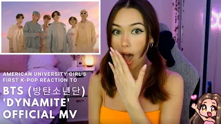 BTS (방탄소년단) 'Dynamite' Official MV ♡ American University Girl's First K-Pop Reaction