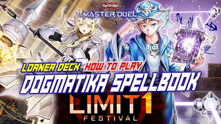 MASTER DUEL - LIMIT 1 FESTIVAL - HOW TO PLAY? LOANER DECK DOGMATIKA SPELLBOOK