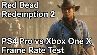 Red Dead Redemption 2 PS4 Pro vs Xbox One X Frame Rate Comparison