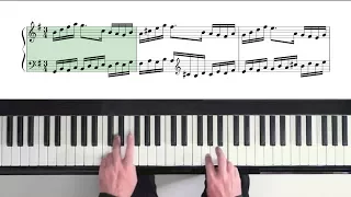 Bach Goldberg Variations “Variation 17” with Score - P. Barton FEURICH piano