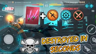 Midnight with damage build: destroyed in seconds ☠️ || shadow fight arena