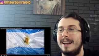 Italiano reacciona a Aurora (canción a la bandera argentina )