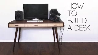 DIY Mid Century Modern Desk | How To | Modern Builds | EP. 60