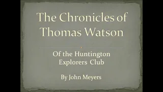 The Chronicles of Thomas Watson Video Book preview