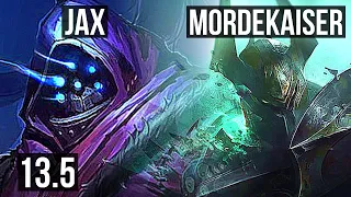 JAX vs MORDE (TOP) | 9 solo kills, 300+ games | KR Master | 13.5