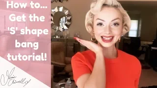 HOW TO GET AN 'S' SHAPE BANG TUTORIAL | Jasmine Chiswell