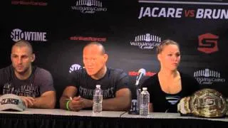 Strikeforce Rousey vs Kaufman Miesha Tate vs Julie Kedzie Post Fight Press Conference HD