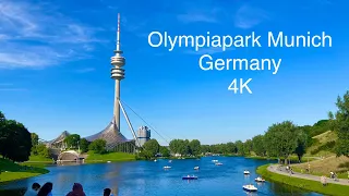 Olympiapark Munich, Germany | Olympia Tower | Olympiapark München | Beautiful Park in Germany [4K]