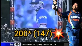 Sachin Tendulkar 200* Vs South Africa . 2nd Odi , Gwalior 2010