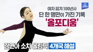 인간이 해낼 수 있는 일이 아니다!! '올포디움' 대기록을 완성한 김연아 소치 동계올림픽 해외 코멘터리