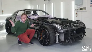 My SLS AMG Black Series is in PIECES! 100% Stripped Down for Painting