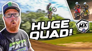 I CAN’T BELIEVE HE JUMPED THIS HUGE QUAD!! $200 Pit Bike Race!