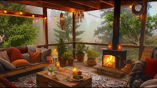 Soothing piano music, cozy spring | Cozy fireplace to relax and sleep well