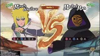 Naruto Shippuden Ninja Storm 4 : Minato vs Masked Man (CPU vs CPU)