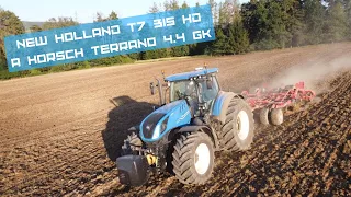 Nový vypůjčený New Holland T7 315 HD a Horsch Terrano 4 4 GK I Agro Dolní Kralovice I