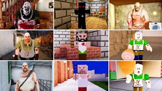 Psychopath Hunt Vs Mr Meat Vs Mr Meat 2 Normal, Minecraft And Roblox Jumpscares