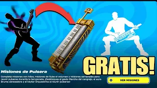 COMO COMPLETAR TODAS LAS MISIONES DE PULSERA (TECLADO GRATIS) en FORTNITE TEMPORADA 1, CAPÍTULO 5