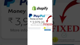 How To Avoid PayPal Holds Shopify Dropshipping (FIX) #shorts