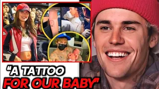 Justin Bieber And Hailey Bieber GETTING A TATTOO Of Their UNBORN Child While In