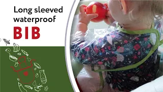 Baby long sleeve bib / apron waterproof for feeding DIYBib