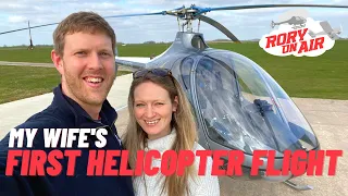 My wife's FIRST helicopter flight and I'm her pilot | Passenger Flying | Cabri G2