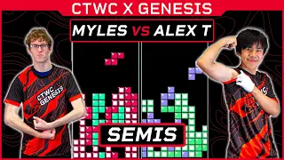 THE CRAZIEST KILLSCREEN CLUTCH EVER!!! | Myles vs Alex T | CTWC X GENESIS Tetris Regional