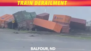 Train Derailment In North Dakota