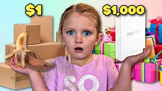 $1 vs $1,000 BiRTHDAY!