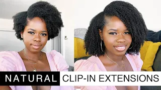 MOST NATURAL 4C KINKY COILY CLIP-IN EXTENSIONS | SHOLACREATIONS