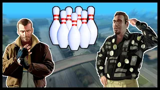 Roman Learns to Bowling, Thanks to Niko! ( Let's Go Bowling )