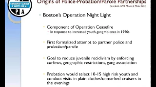 Police-Probation/Parole Partnerships