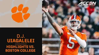 Clemson QB DJ Uiagalelei Shows Out Against Boston College