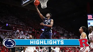 Penn State at Rutgers | Highlights | Big Ten Men's Basketball | Jan. 31, 2024