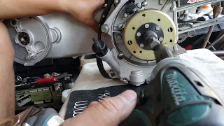 How to Remove GY6 Flywheel, Stator, Oil Pump, & Starter Clutch on 157QMJ