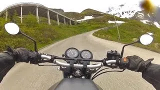 RAW onboard: riding High Alpine Road - Großglockner Hochalpenstraße  // Honda CB500