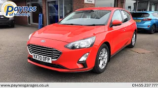 Ford Focus Zetec 5 Door 1.0 EcoBoost 125ps in Race Red at Paynes of Hinckley (KX70OFP)