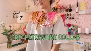 DIY Patchwork Ruffled Collar (Beginner Sewing Tutorial)