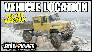 SNOWRUNNER TUZ 108 WARTHOG LOCATION IMANDRA MAP update 7.0