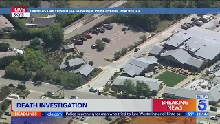 Death investigation underway in Malibu