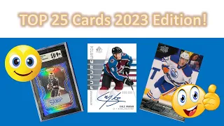 Top 25 Sports Cards In My Collection! 2023 Year End Edition