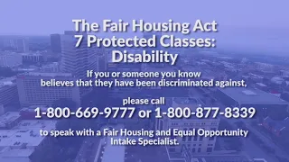 The Fair Housing Act Protected Classes: Disability