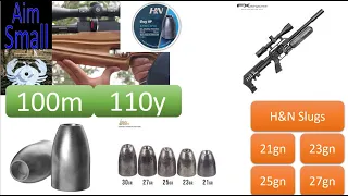 H&N 100m slug testing