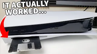 What Happens When You Put a FLOPPY DISK in a PS5??