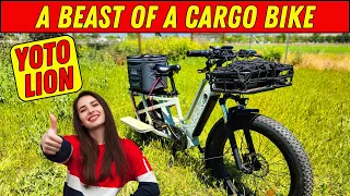 Riding A Lion Of A Cargo E-Bike: The YotoBike Lion Can Get It Done