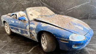 Restoration Damaged Diecast Jaguar XK8 resurrection