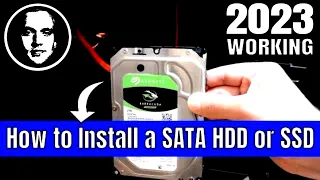 How to Install a SATA Hard Drive or SSD - Windows 10/11 2024 Working Tutorial