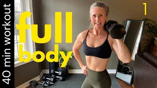 Muscle building dumbbell workout - 40 min full body