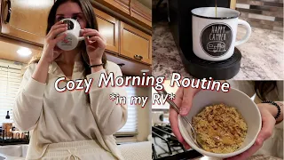 COZY & RELAXING MORNING ROUTINE✨ *Full-time RV Living* | Carly Stone