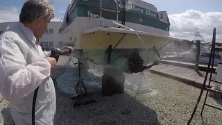 Bare Bottoms Marine Paint Removal System Demonstration